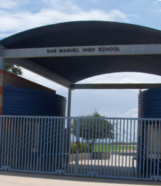 Front view of San Manuel High School