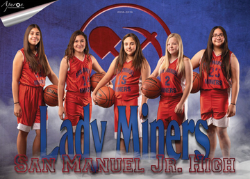 San Manuel Jr/Sr High School Girls 7th Grade Girls Basketball 2018-2019