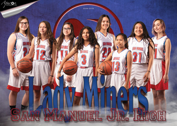San Manuel Jr/Sr High School Girls 8th Grade Basketball 2018-2019